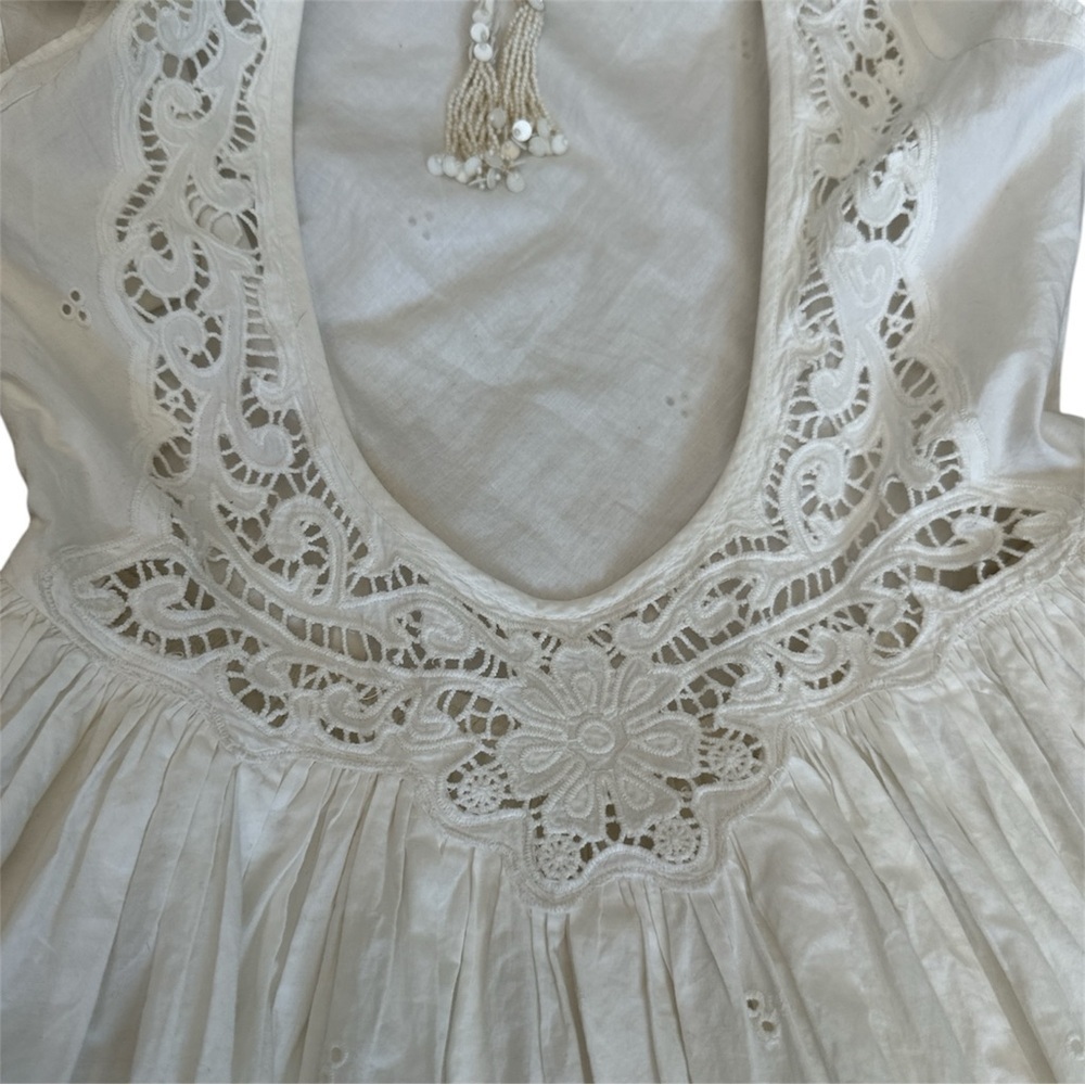 Free People Laine Midi Dress Ivory NWOT Size XS - Picture 10 of 14